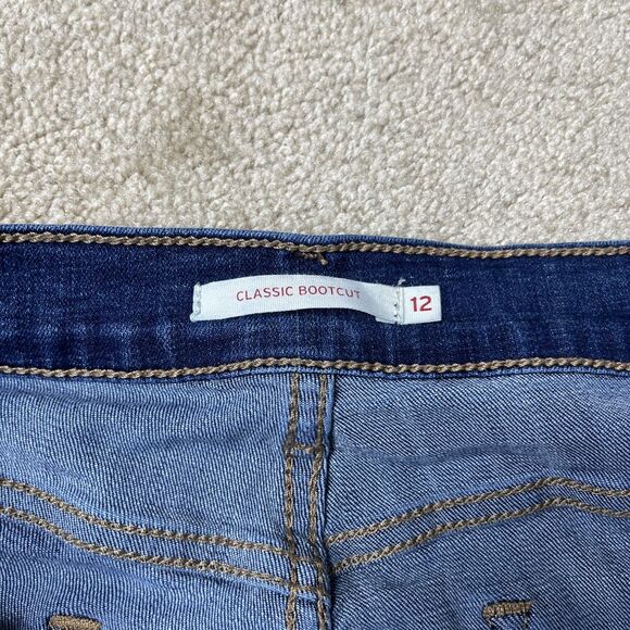 Levi's Classic Bootcut Jeans Women's Size 12 Blue denim‎ Stretch 34x28 - Picture 2 of 13
